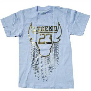 Legend 23 Billionaire University Womens T-Shirt White Short Sleeve Bling S NEW